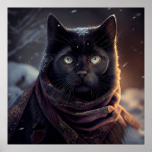 Poster Black Cat (Voorkant)
