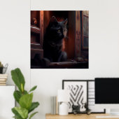 Poster Black Cat (Thuiskantoor)