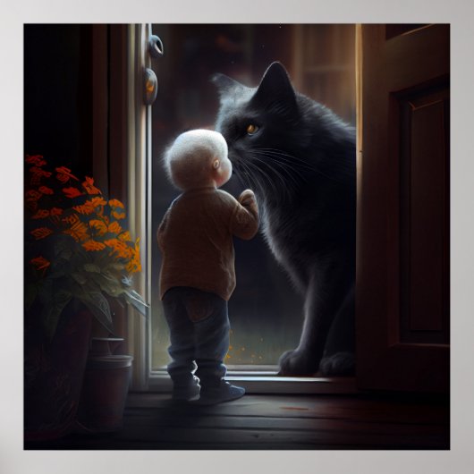 Poster Black Cat (Voorkant)