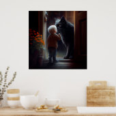 Poster Black Cat (Keuken)