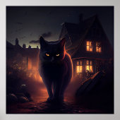 Poster Black Cat (Voorkant)