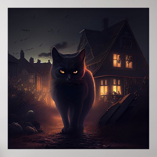 Poster Black Cat (Voorkant)