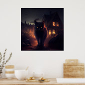 Poster Black Cat (Keuken)