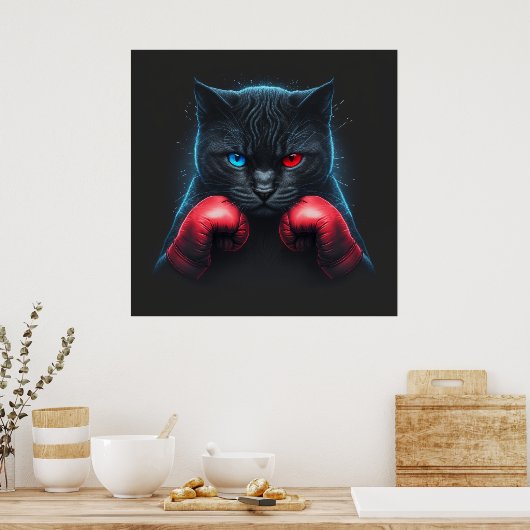 Poster Black Cat (Keuken)