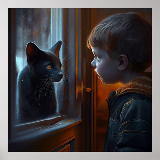 Poster Black Cat (Voorkant)