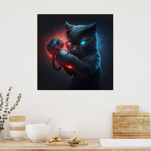 Poster Black Cat (Keuken)