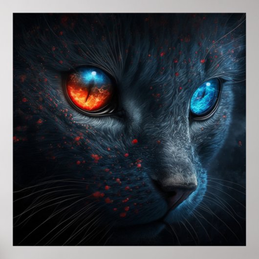 Poster Black Cat (Voorkant)