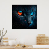 Poster Black Cat (Keuken)