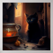 Poster Black Cat (Voorkant)