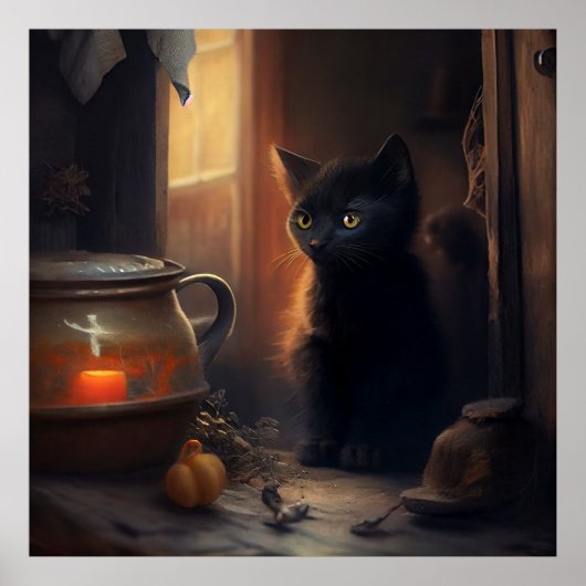 Poster Black Cat (Voorkant)