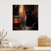 Poster Black Cat (Keuken)