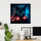 Poster Black Cat (Thuiskantoor)