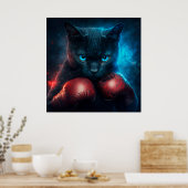 Poster Black Cat (Keuken)