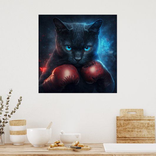 Poster Black Cat (Keuken)