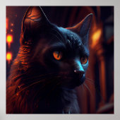 Poster Black Cat (Voorkant)