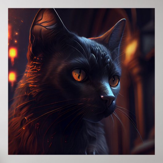 Poster Black Cat (Voorkant)
