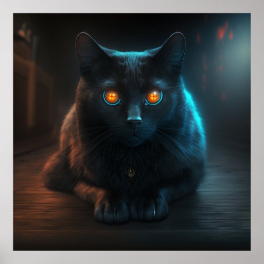 Poster Black Cat (Voorkant)