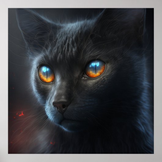 Poster Black Cat (Voorkant)
