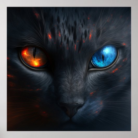 Poster Black Cat (Voorkant)