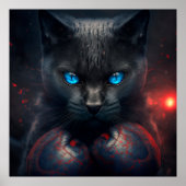 Poster Black Cat (Voorkant)