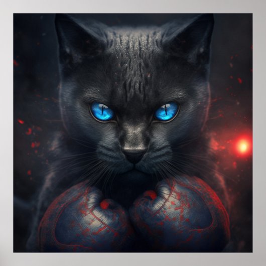 Poster Black Cat (Voorkant)