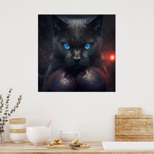 Poster Black Cat (Keuken)