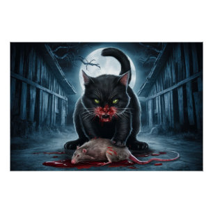 Poster Black Cat and Rat 04