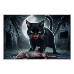 Poster Black Cat and Rat 07