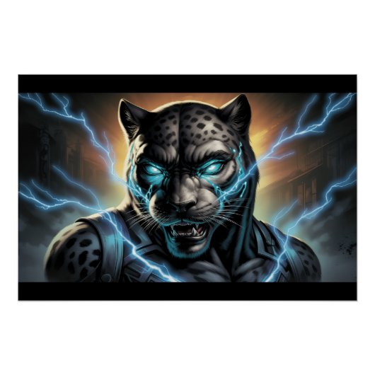 Poster Black Cat and Rat 11 C (Voorkant)