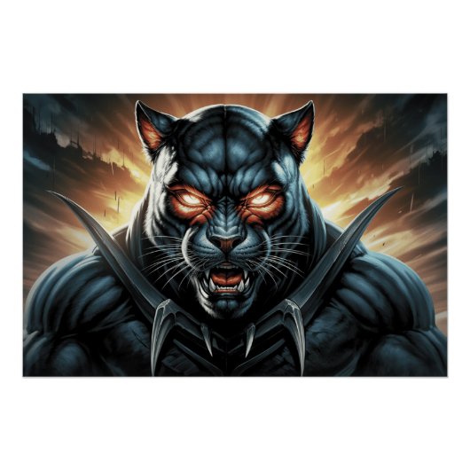 Poster Black Cat and Rat 11 E (Voorkant)