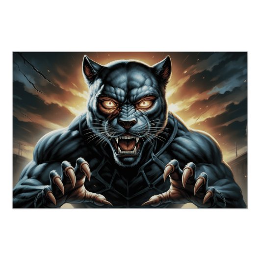 Poster Black Cat and Rat 11 F (Voorkant)