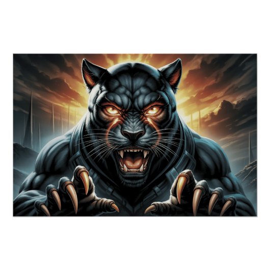 Poster Black Cat en Rat 11 D (Voorkant)