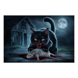 Poster Black Cat & Rat