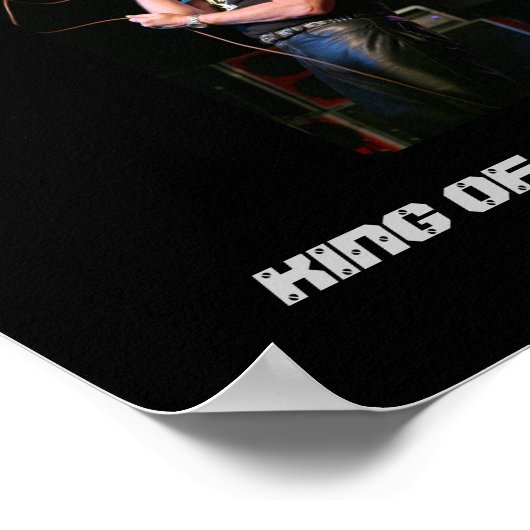 Poster,black/gray Dave Evans- King Of All Badasses Poster (Hoek)
