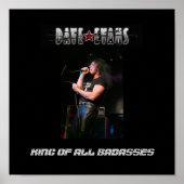 Poster,black/gray Dave Evans- King Of All Badasses Poster (Voorkant)