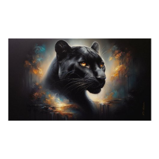 Poster Black Panther Wall Art (Voorkant)