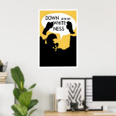 Poster Black Panther Weg met de blankheid! (Thuiskantoor)