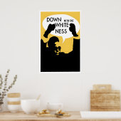 Poster Black Panther Weg met de blankheid! (Keuken)