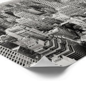 Poster Black & White New York Manhattan Skyline (Hoek)