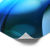 Poster-blauw Abstract Poster (Hoek)