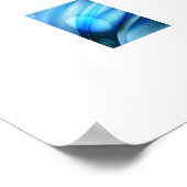 Poster-blauw Abstract Poster (Hoek)