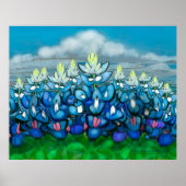 Poster Blauwbonnetscène (Voorkant)
