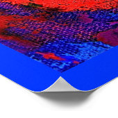 Poster blauwe bloemen (Hoek)