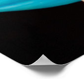 Poster blauwe bloemen (Hoek)