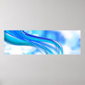 Poster Blauwe Golf (Voorkant)