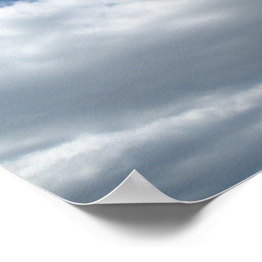 Poster blauwe hemel (Hoek)