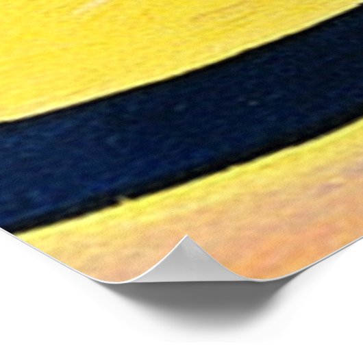 Poster blauwe kat (Hoek)