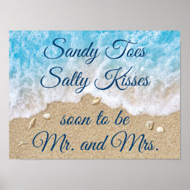 Poster Blauwe Kisses