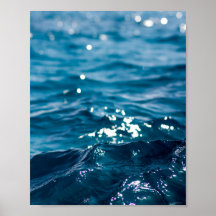 Poster Blauwe Oceaan