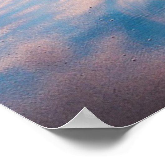 Poster Blauwe Oceaan (Hoek)